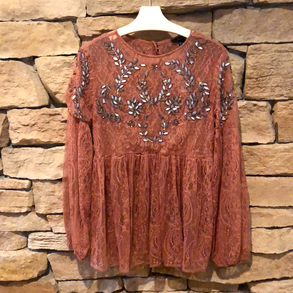 Long sleeve blouse